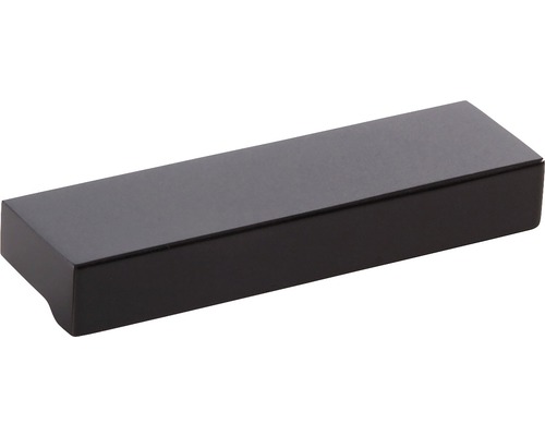 Poignée de meuble en aluminium bruni, distance entre les trous 16 mm, Lxlxh 32/10/20 mm