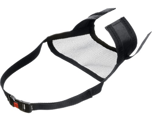 Muselière noire pour chien avec filet