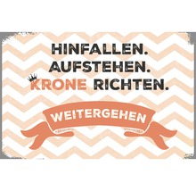 Dekoratives Schild mit Motivationsspruch für die Wandmontage