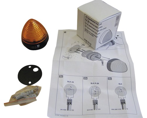LED Signalleuchte mit Montagezubehör und Anleitung
