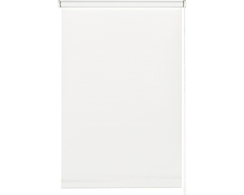 Store à clipser avec guidage latéral sans perçage uni blanc 45x150 cm avec support de serrage-0