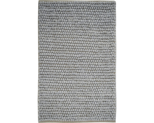 Tapis à boucles aspect laine Lana gris clair 60x90 cm Tapis à boucles aspect laine Lana gris clair 60x90 cm