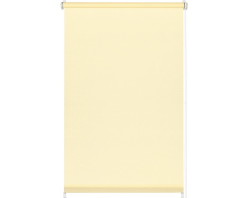 Store à clipser avec guidage latéral sans perçage uni crème 45x150 cm avec support de serrage