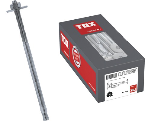 Ancrage lourd Tox Slim Fix et un emballage avec plusieurs ancrages
