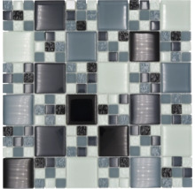 Carreau de mosaïque de verre carré avec différentes surfaces