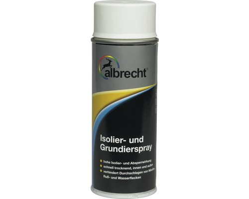 Spray d'isolation et d'enduit Albrecht blanc 400 ml