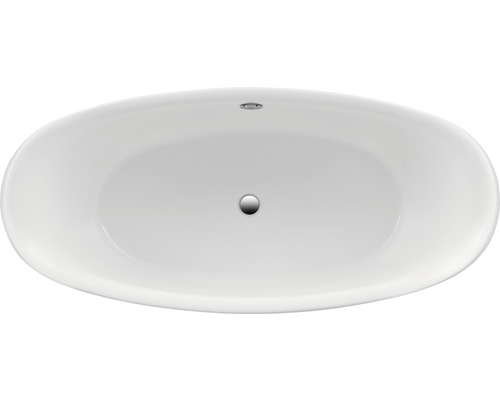 Freistehende Badewanne aus Sanitäracryl, ovale Form