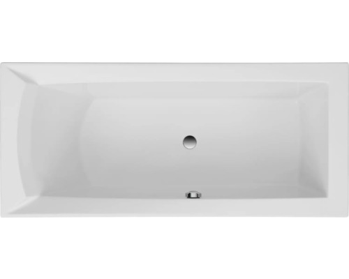 Baignoire OTTOFOND Quito 75 x 170 cm blanc brillant lisse 870001 Baignoire rectangulaire en acrylique sanitaire, vue de dessus