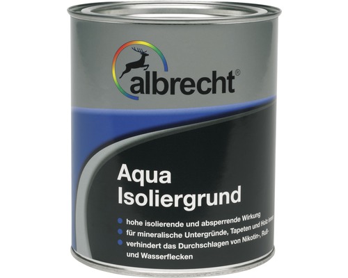 Couche d'isolation et de barrage Aqua Albrecht blanc mat 750 ml