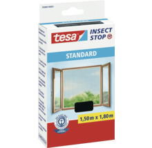 Fliegengitter für Fenster tesa Insect Stop Standard ohne Bohren anthrazit 150x180 cm