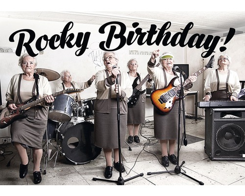Postkarte Rocky Birthday! 14,8x10,5 cm