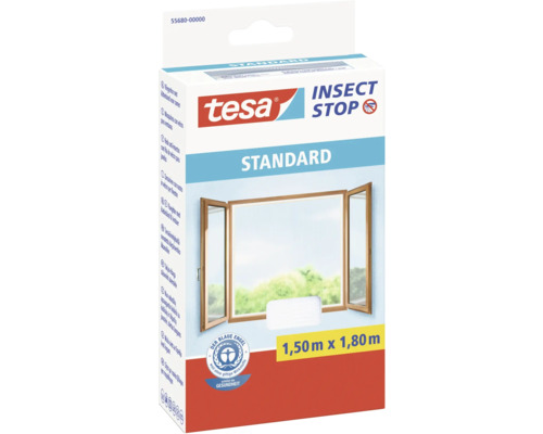 Moustiquaire pour fenêtre tesa Insect Stop Standard sans perçage blanc 150x180 cm