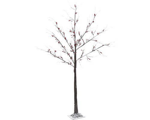LED Lichterbaum Schnee-Beerenbaum außen und innen H 180 cm 120er
