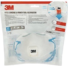 Masque respiratoire 3M pour ponçage manuel et outils électriques, FFP2, lot de trois