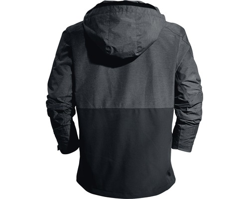 Veste homme grise à capuche vue de dos