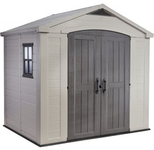Abri de jardin avec porte double et fenêtre