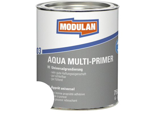 MODULAN 6003 Aqua Multi-Primer Grundierung weiß 750 ml MODULAN Aqua Multi Primer in einer Dose