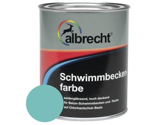 Peinture de piscine Albrecht vert d'eau 2.5 ml