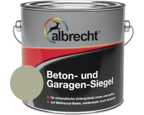 Couche d'étanchéité pour garage couleur béton Albrecht RAL 7032 gris silex 5 l