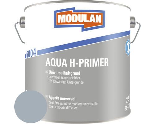 MODULAN 6004 Aqua H-Primer Grundierung RAL 7001 silbergrau 2,5 L Modulan Aqua H-Primer Universalhaftgrund in einem 2,5 Liter Eimer