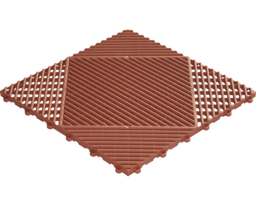 Dalle à clipser en plastique florco classic 40x40 cm terracotta-0