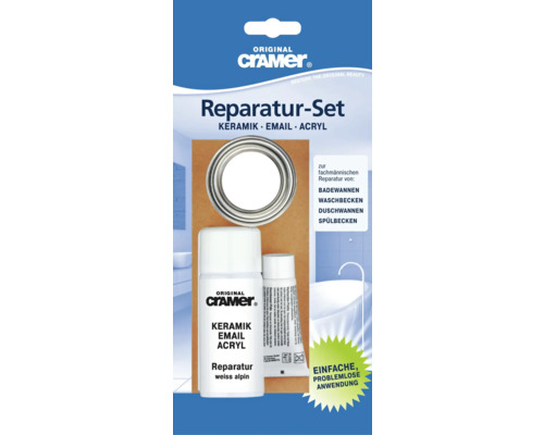 Kit de réparation Cramer pour cuisine et salle de bains blanc-0