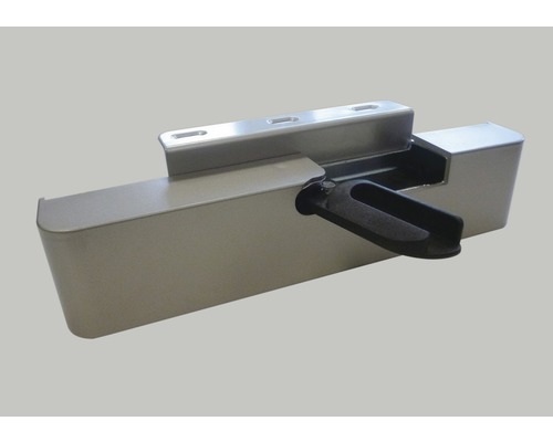 Butée métallique pour portail en bois