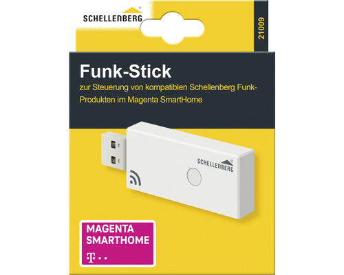 Clé radio Schellenberg pour commander les produits radio Schellenberg compatibles dans Magenta SmartHome