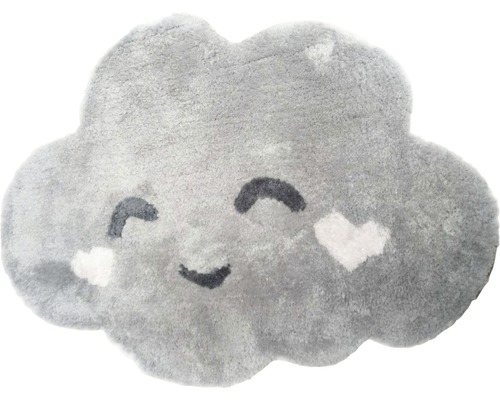Tapis nuage gris 60x80 cm