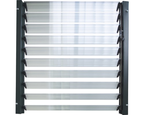 Lamellenfenster mit Rahmen