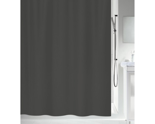 Rideau de douche spirella Primo anthracite 180 x 200 cm