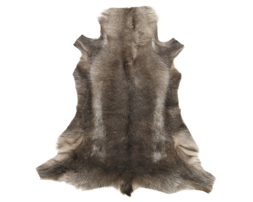 Fourrure de renne gris/ marron 90x75 cm Fourrure de renne gris/ marron 90x75 cm