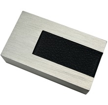 Endstück Stripe für Luxor stahl-gebürstet 35 x 14 mm 2 Stk.