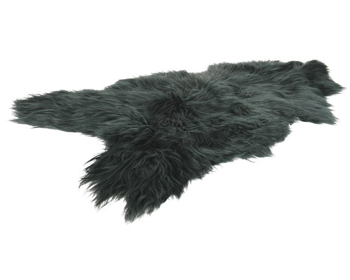 Tapis imitation fourrure gris