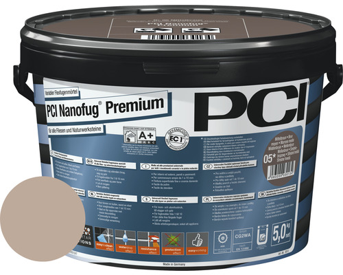 PCI Nanofug Premium Variabler Flexfugenmörtel für alle Fliesen und Natursteine ahorn 5 kg Eimer PCI Nanofug Premium flexibler Fugenmörtel für Fliesen und Natursteine