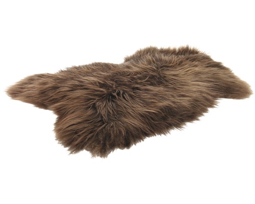 Brauner Schaffellteppich