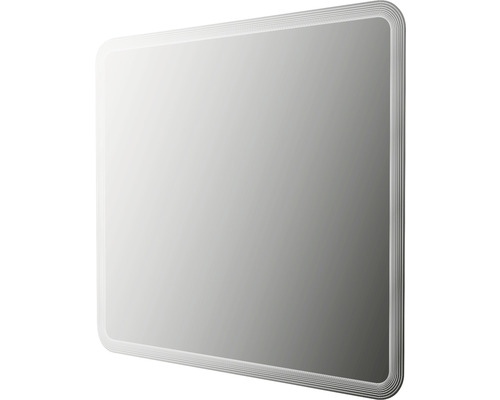 Rechteckiger Spiegel mit abgerundeten Ecken