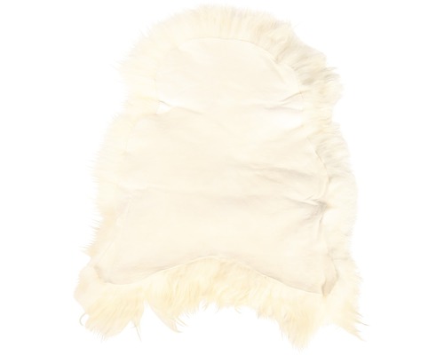 Weißer Schaffell-Teppich