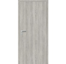 Zimmertür mit Türdrücker und Holzmuster