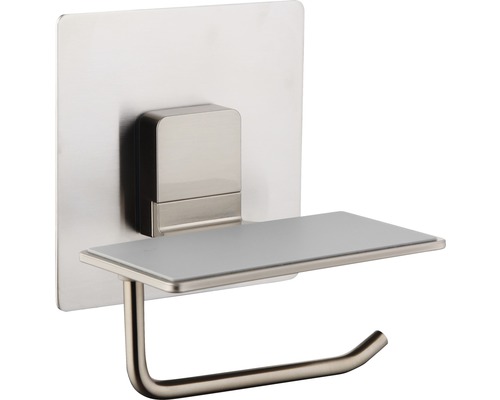 Porte-papier toilette avec étagère en métal