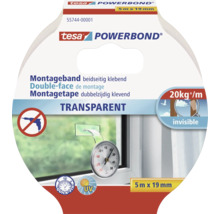 Bande de montage tesa Powerbond transparente 5m x 19mm