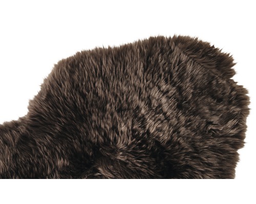 Brauner Kunstfellteppich