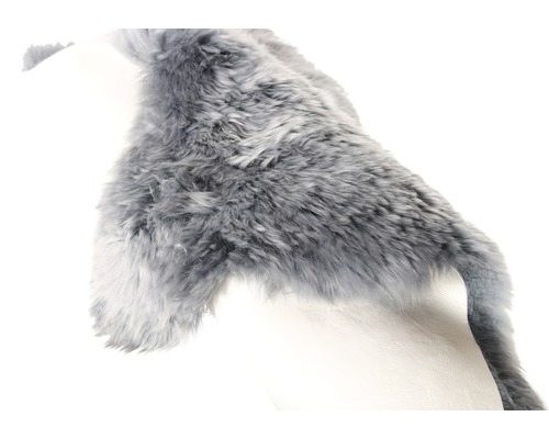 Tapis en peau de mouton gris