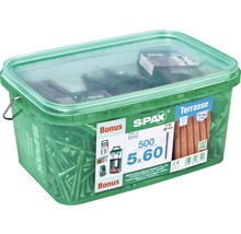 Vis de terrasse Spatz dans un seau, 5 x 60 millimètres