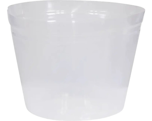 Support pour pot de fleurs, plastique, Ø 25 H 15 cm, transparent