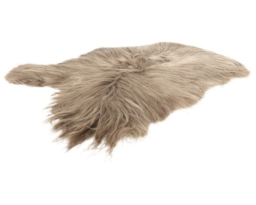 Grauer Schaffellteppich