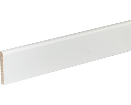 Sockelleiste SF261 Buche weiß lackiert 9 x 60 x 2400 mm Sockelleiste, Holz