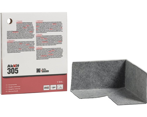Angle d'étanchéité rentrant Akkit 305 autocollant Angle intérieur AkkIt 305 en carton
