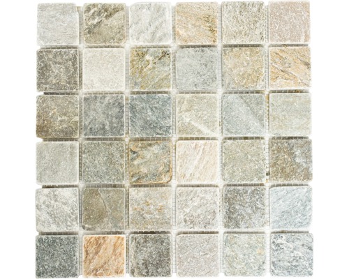 Mosaïque en pierre naturelle XQM 001M, beige-gris, 30,5x32,5 cm