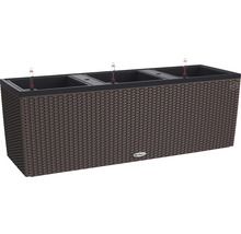 Jardinière marron avec système d''irrigation